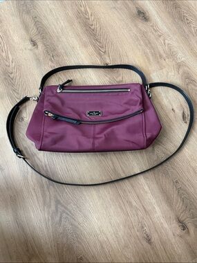 Kate Spade Plum Nylon bag Black Strap